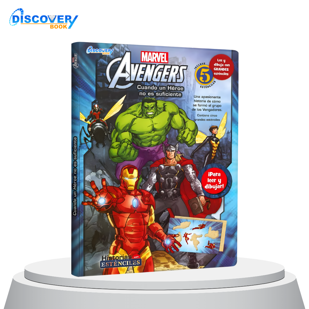 Historias con Esténciles Marvel Avengers, cuando un Héroe no es Suficiente