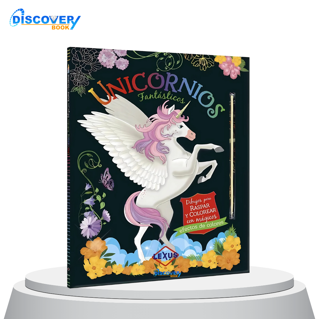 Unicornios Fantásticos- Colección Raspar y Colorear