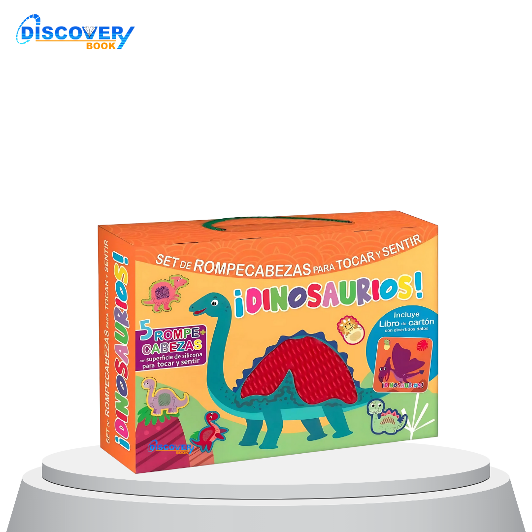 Set de Rompecabezas Para Tocar y Sentir ¡Dinosaurios!