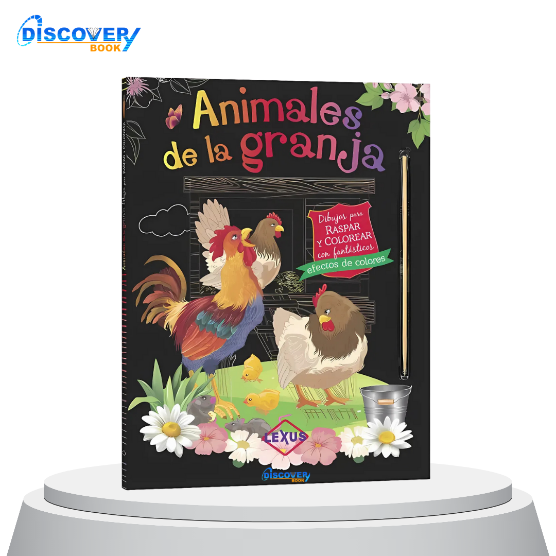 Animales de la Granja – Colección Raspar y Colorear
