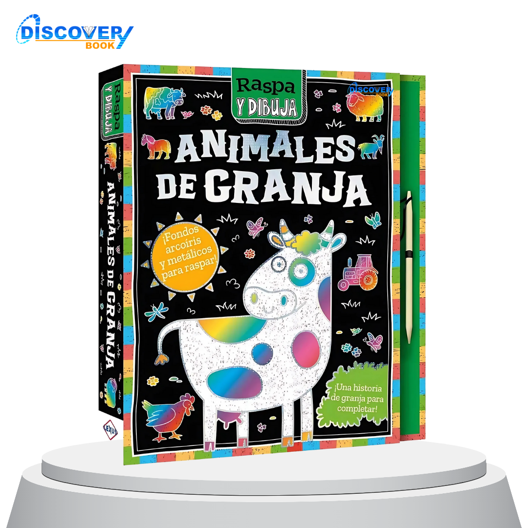 Raspa y Dibuja- Animales de la Granja