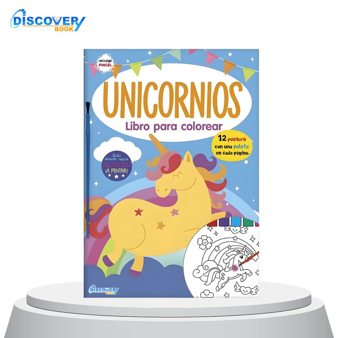 Unicornio libro para colorear