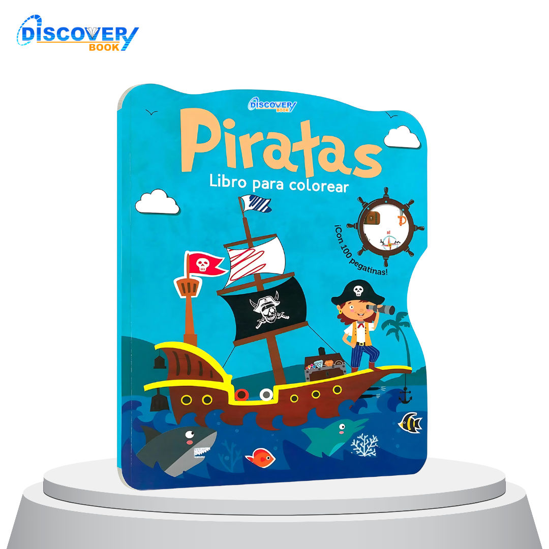 Piratas - Libro para colorear