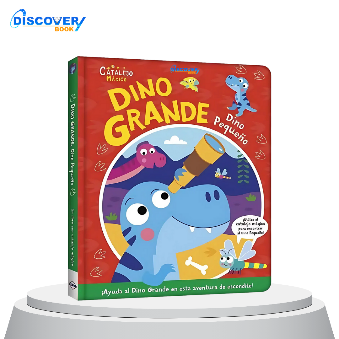 Dino Grande, Dino Pequeño- Un libro con Catalejo Mágico