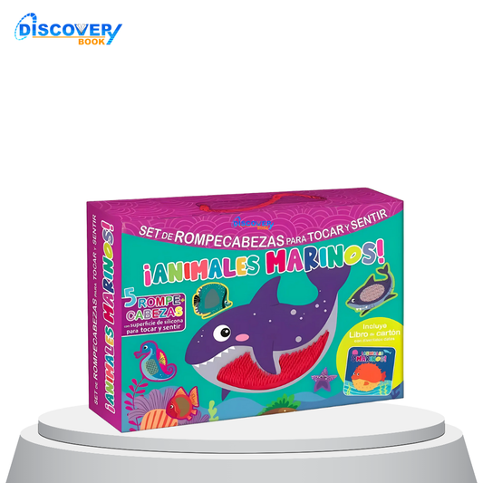 Set de Rompecabezas Para Tocar y Sentir ¡Animales Marinos!