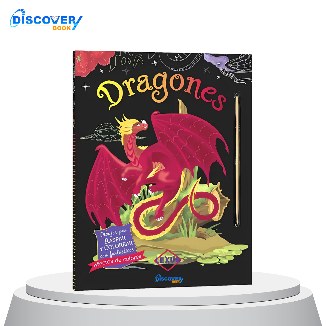 Dragones – Colección Raspar y Colorear