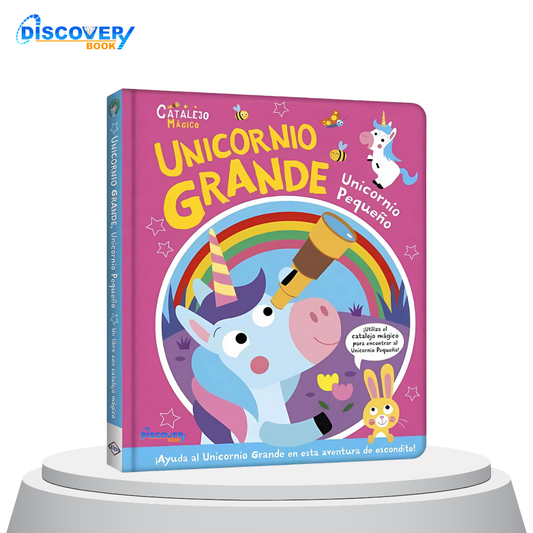 Unicornio Grande, Unicornio Pequeño- Un libro con Catalejo Mágico