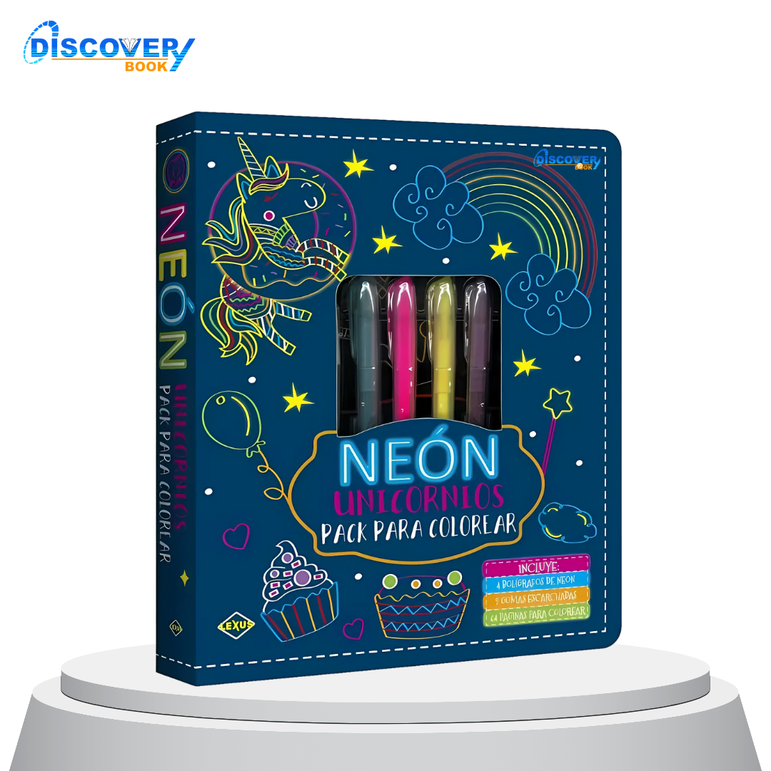 Neón Unicornios-Pack para Colorear