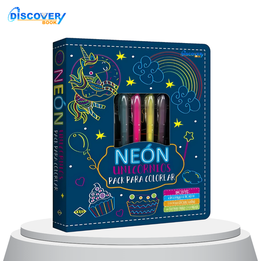 Neón Unicornios-Pack para Colorear