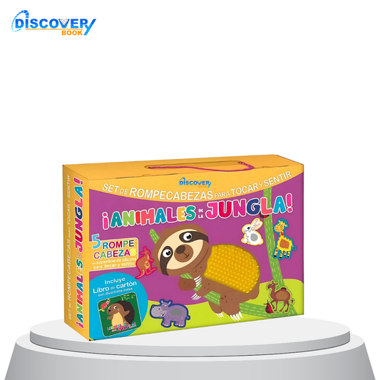 Set de Rompecabezas Para Tocar y Sentir ¡ Animales de la Jungla!