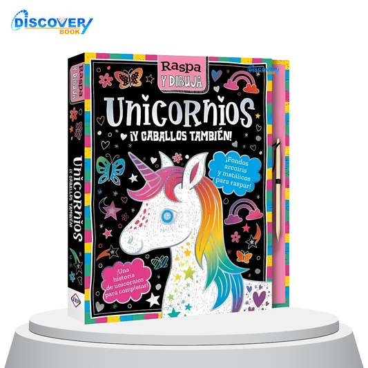 Raspa y Dibuja- Unicornios ¡Y Caballos También!