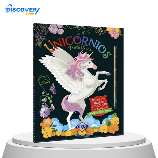 Unicornios Fantásticos- Colección Raspar y Colorear