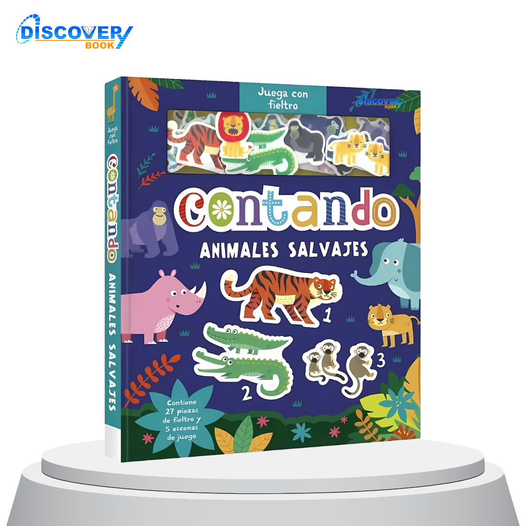Juega con Fieltro - Contando Animales Salvajes