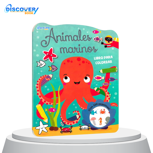 Animales Marinos -Libro para colorear