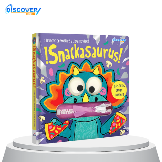 ¡Snackasaurus! – Libro con Cremallera y Ojos Movibles
