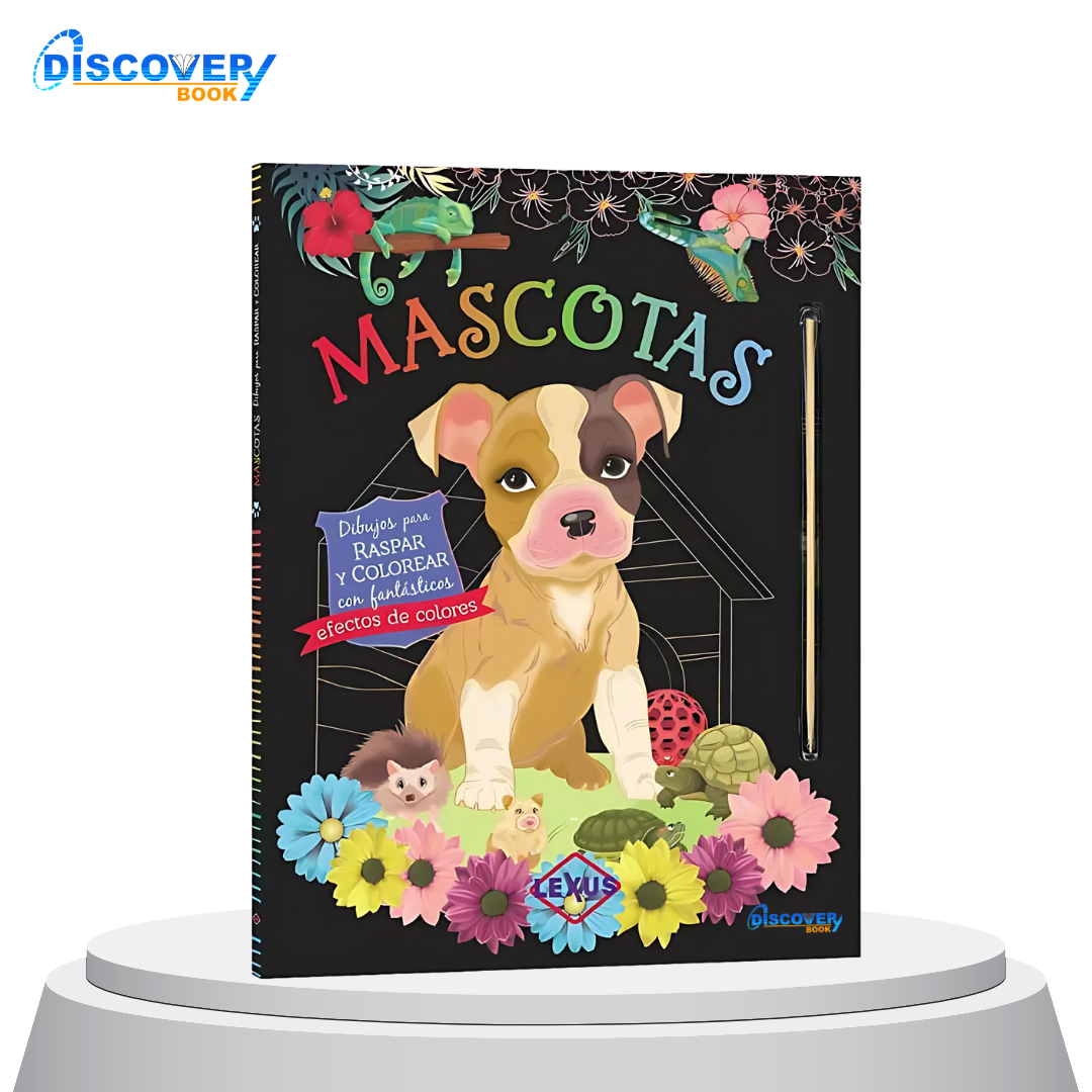 Mascotas – Colección Raspar y Colorear