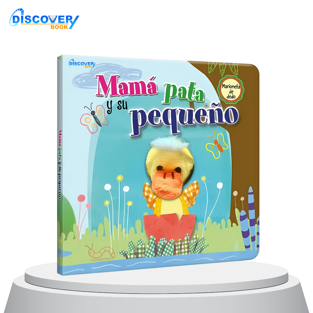 Mamá Pata y su Pequeño – Títere de Dedo