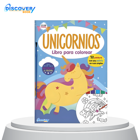 Unicornio libro para colorear