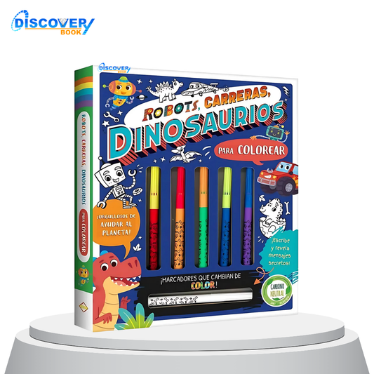 Robots, Carreras, Dinosaurios para Colorear