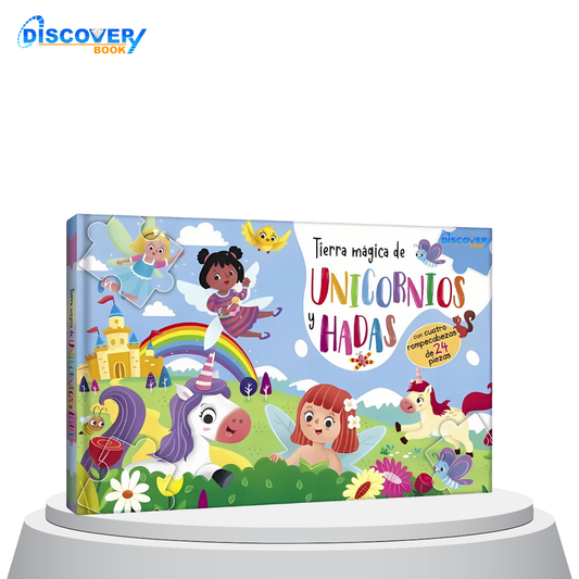 Tierra Mágica de Unicornios y Hadas – Libro Rompecabezas