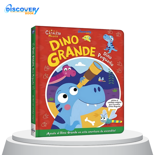 Dino Grande, Dino Pequeño- Un libro con Catalejo Mágico